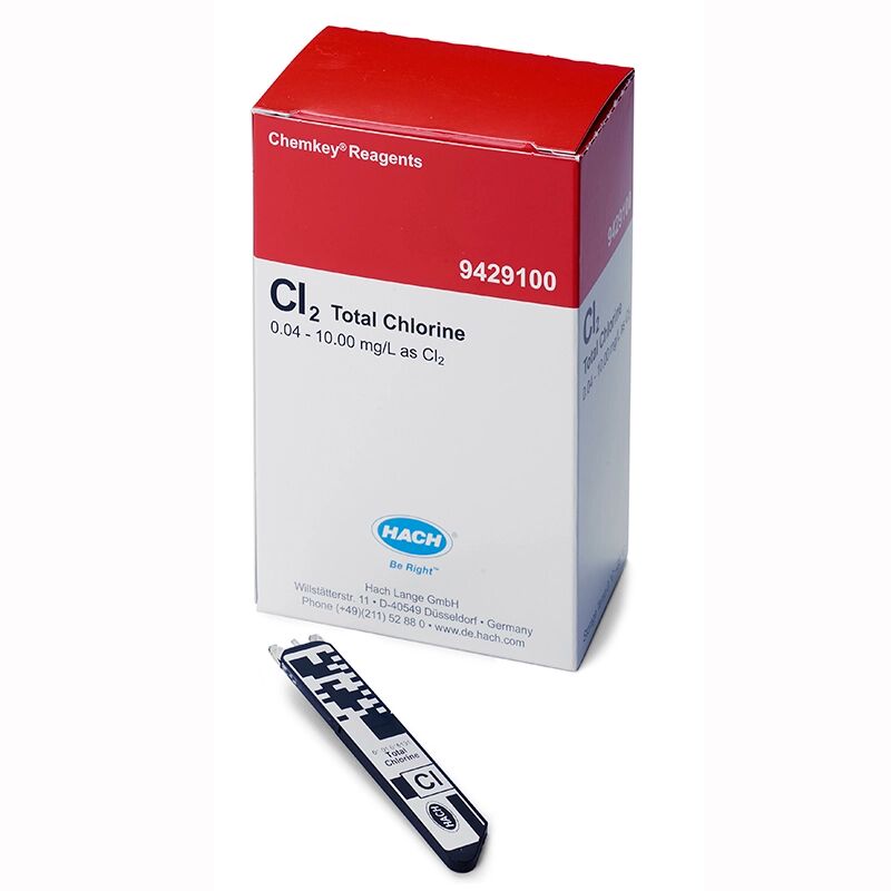 ChemKeys kokonaiskloori 0.04-10 mg/l, 25 kpl/pkt ei UN