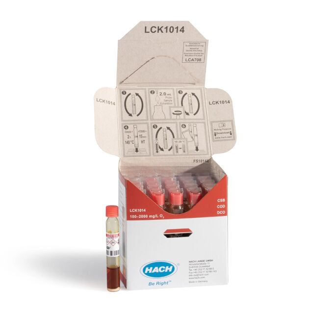 COD 100-2000 mg/l, 25 kpl/pkt UN2922 8.I (6.1)