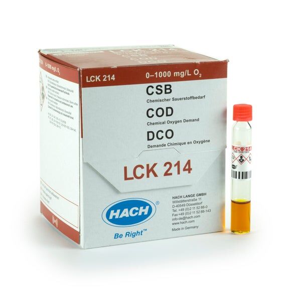 COD 100-1000 mg/l, 25 kpl/pkt elohopeaton UN 3316 9.II