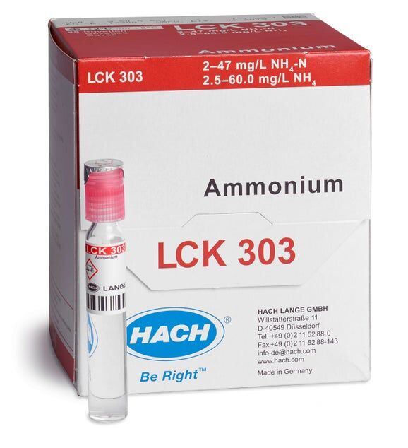 Ammonium 2-47 mg/l NH4-N, 25 kpl/pkt (UN3316 9.II)