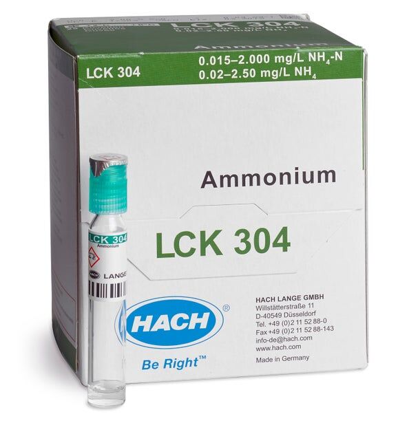 Ammonium 0.015-2 mg/l NH4-N, 25 kpl/pkt (UN3316 9.II)