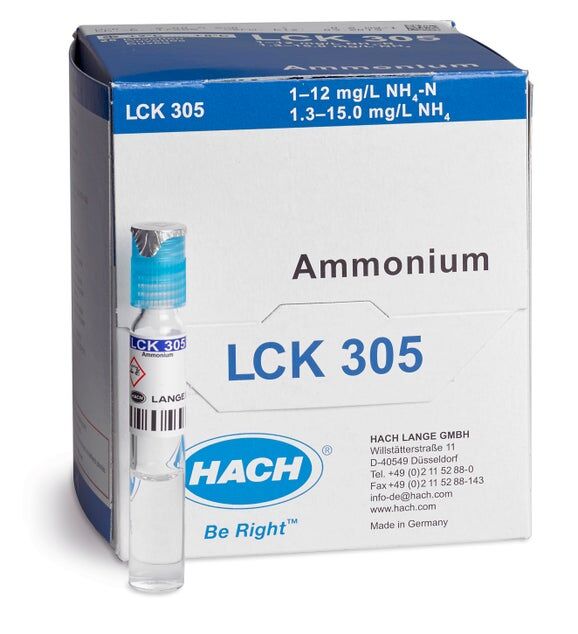 Ammonium 1-12 mg/l NH4-N, 25 kpl/pkt (UN3316 9.II)