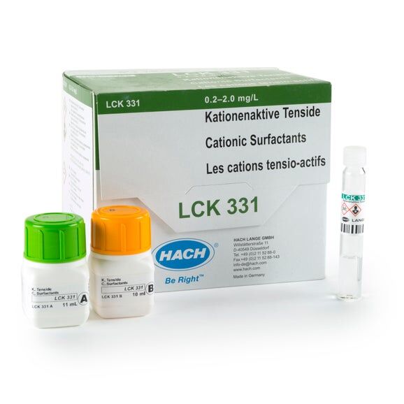 Tensidit kationiset 0.2-2 mg/l, 25 kpl/pkt (UN3316  9.II)