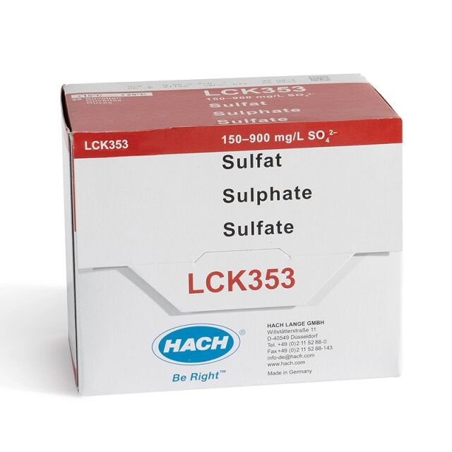 Sulfaatti 150-900 mg/l, 25 kpl/pkt (UN3316) 9.III