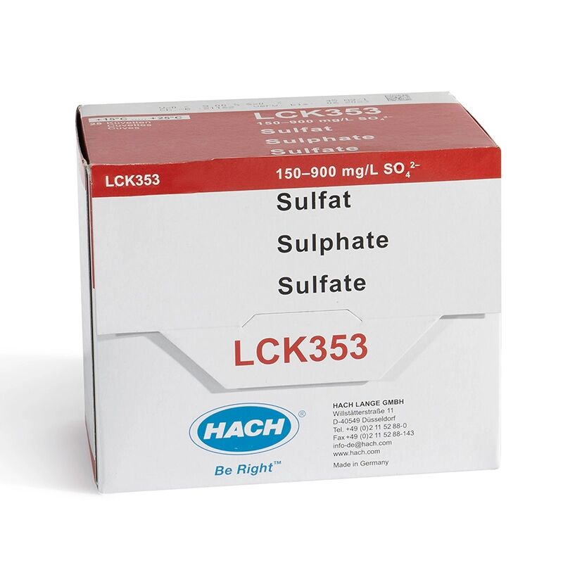 Sulfaatti 150-900 mg/l, 25 kpl/pkt (UN3316) 9.III