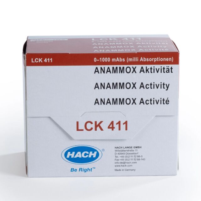 ANAMMOX-aktiivisuus, 0-1000 mAbs, 25 kpl/pkt sis. LCK411 ja LCW906 (UN 3316, 9.II.9)