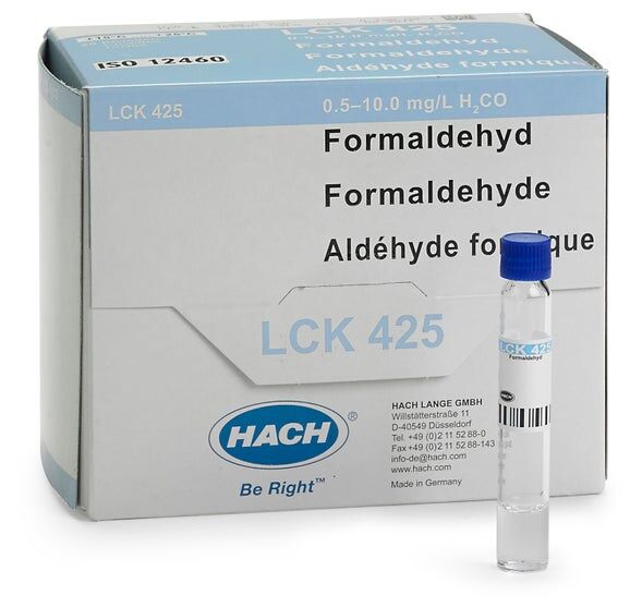 Formaldehydi 0.5-10 mg/l, 25 kpl/pkt ei UN
