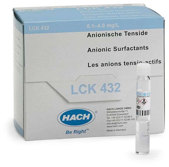 Anioniset tensidit 0.4-4 mg/l, 25 kpl/pkt (UN3316 9.II)