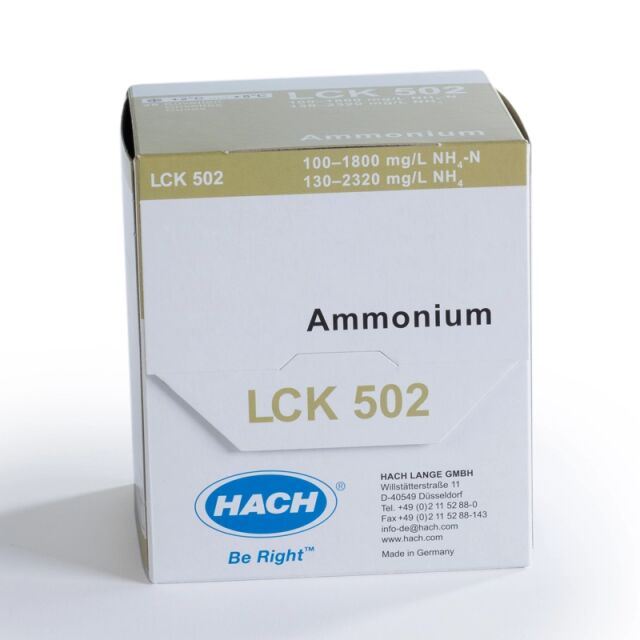 Ammonium 100-1800 mg/l NH4-N, 25 kpl/pkt (UN3316 9.II)