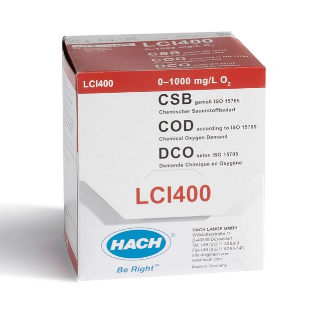 COD ISO15705 0-1000 mg/l, 24 kpl/pkt (UN3316 9.II)