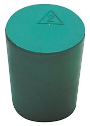 Korkki neopreeni, 12 kpl/pkt 2495402 1x1" kyvettiin, koko 1