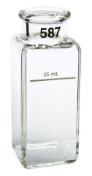 Näytepullo DR2000 25 ml, 2 kpl/pkt Koko 1"x1"