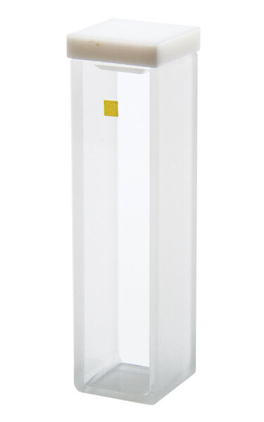 Kyvetti + korkki, lasinen 3.5 ml, 2 kpl/pkt 10x10 mm