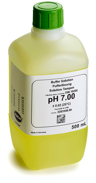 Puskuriliuos pH 7.00, 500 ml keltainen