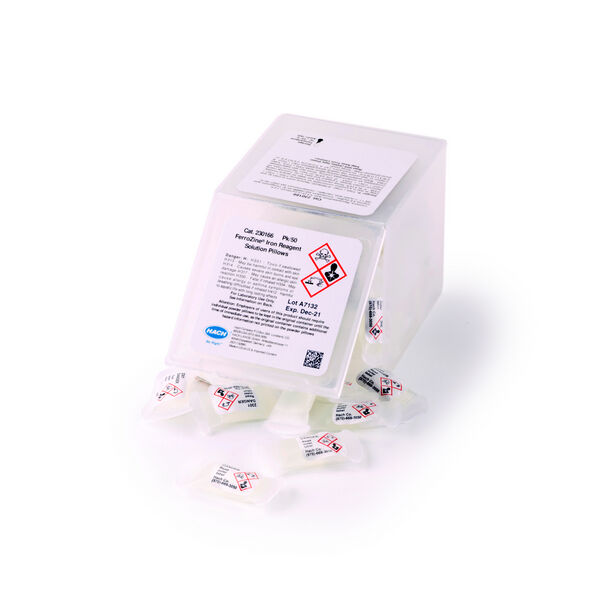 Rauta FERROZINE 0.009-1.40mg/l, PP, 50 kpl/pkt  UN2810 6.1 III