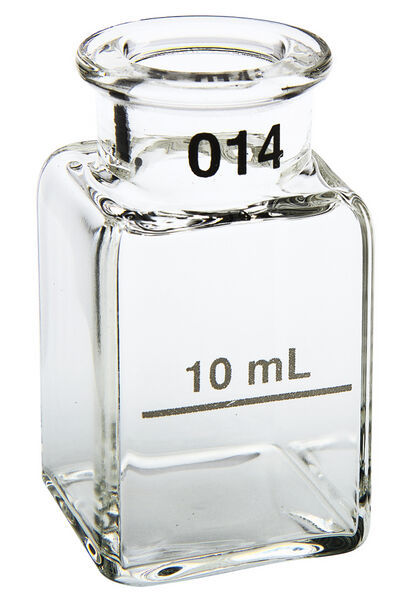 Kyvetti 1"x 1", 2 kpl/pkt optista lasia, sovitettu pari 10 ml