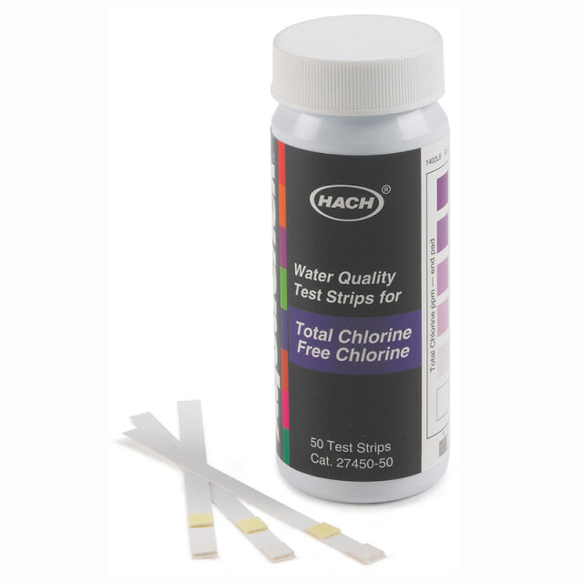 Kloori testiliuska 0-10 mg/l, 50 kpl/pkt 