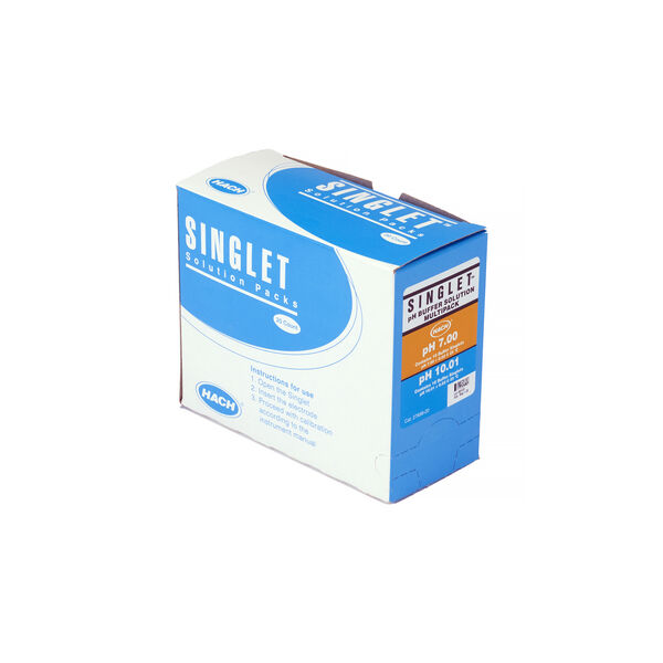 pH-puskuriliuos Singlets Combi pH 7.00/10 kpl ja pH 10.01/10 kpl