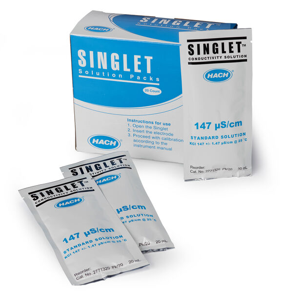Johtokykystandardi Singlet 147 µS/cm, 20 kpl/pkt 20 ml