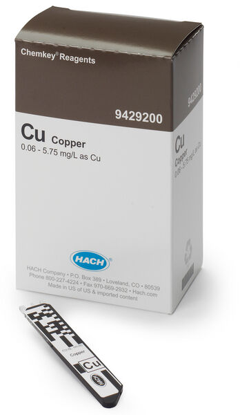 ChemKeys kupari 0.06-5.00 mg/L Cu, 25 kpl/pkt 