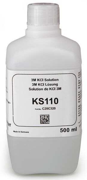 KCl-liuos 3M, 500 ml KS110