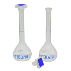 Mittapullo ja PP-korkki, 100 mL, 2 kpl/pkt A-luokka, NS 14/23, 2 pcs