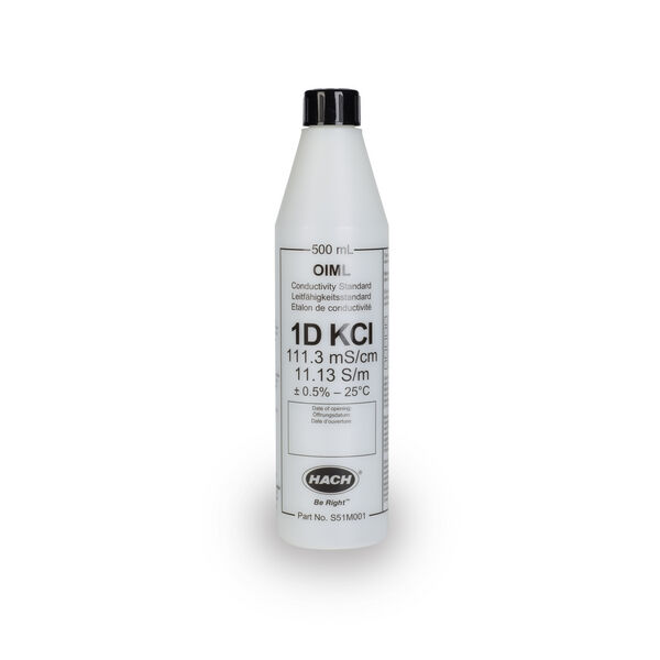 Johtokykykalibrointiliuos 111.3 mS/cm, 500 ml KCl 1D 