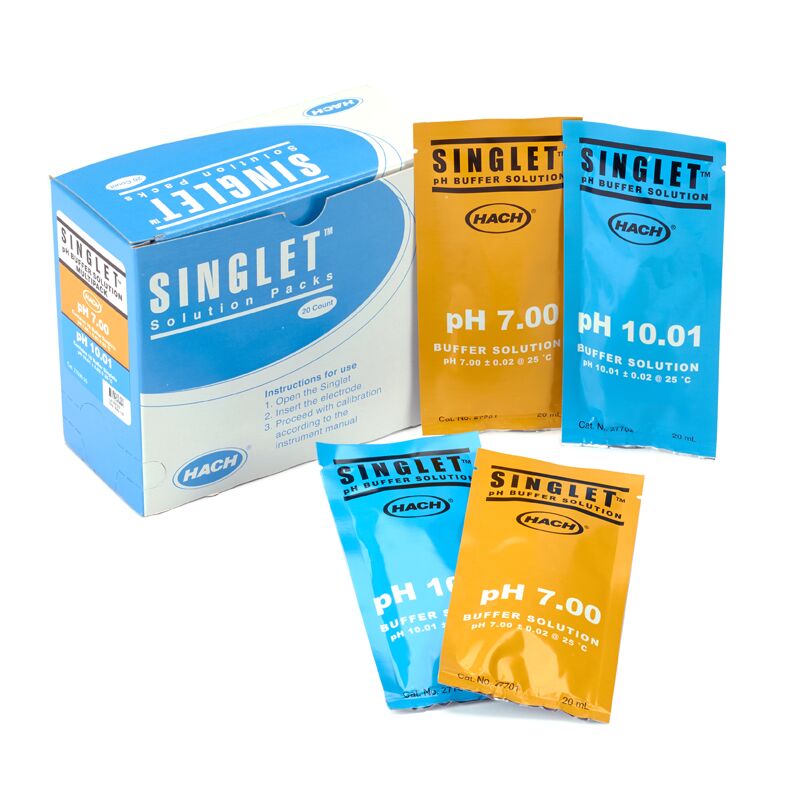 pH-puskuriliuos Singlets Combi pH 7.00/10 kpl ja pH 10.01/10 kpl